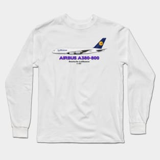 Airbus A380-800 - Lufthansa Long Sleeve T-Shirt